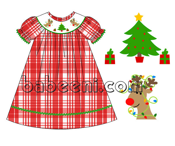 Children smocked clothing for holiday season