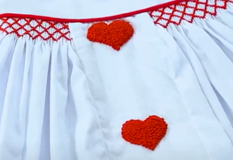 How to make french knot stitch of a heart