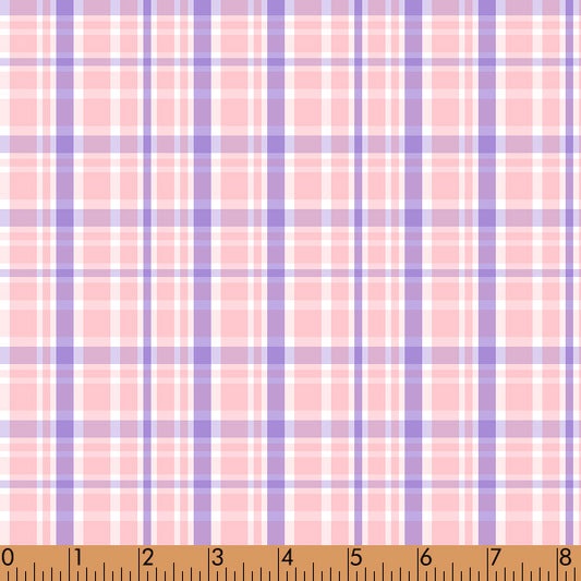 M70 - Pink & Lavender Plaid fabric