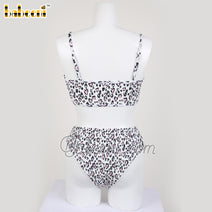 White Cheetah printed women swimwear - MS 28