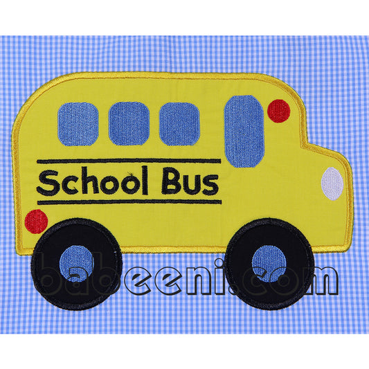 Adorable school bus A-line dress for baby girl - DR 2240