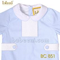 Gorgeous Pin tuck boy romper - BC 851