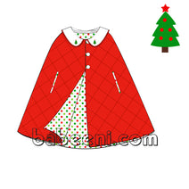 Lovely red cape quilted baby - QC 17