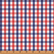 M67  - Navy & Red plaid fabric