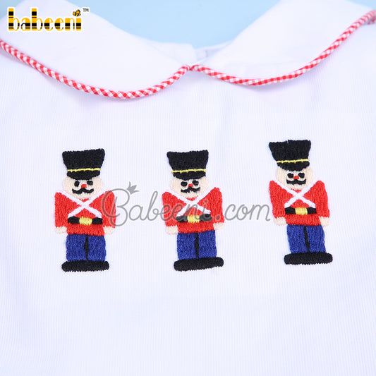 Toy soldier embroidered clothing set for boy - BC 1078