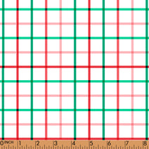 PP209-red, pink,green plaid printing in 4.0 fabric