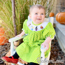 Halloween smocked dress