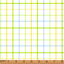 PP203-Lime green, yellow plaid printing in 4.0 fabric