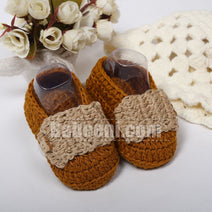 Brown Bear Crochet Shoes for Little Baby- CAS 06