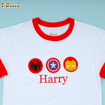 Applique Shirt Custom Name Cartoon Characters For Boy - BC1160