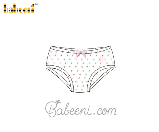 Tiny rose printed girl underwear - UG 02