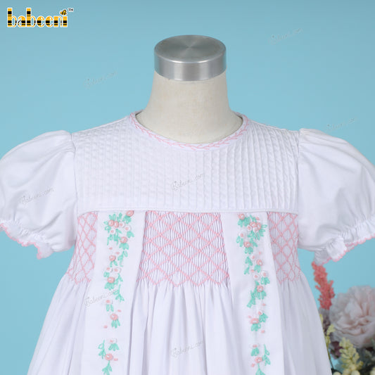 Lovely little girls flowers embroidered dress - DR3894