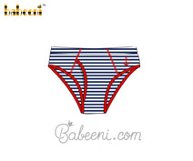 Anchor embroidery stripe man brief - UM 23