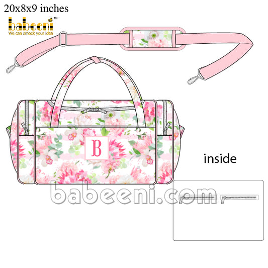 Name hand smocked duffle bag - KB 51