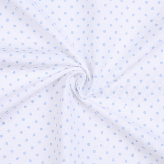 K88- White with tiny blue dot knit ECO printing