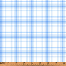 PP191 - blue white plaid 2 print 4.0