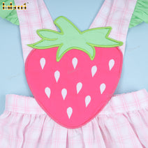 Strawberry Applique Baby Dress For Girl - DR3538