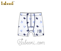 Whales printed boy underwear - UB 01