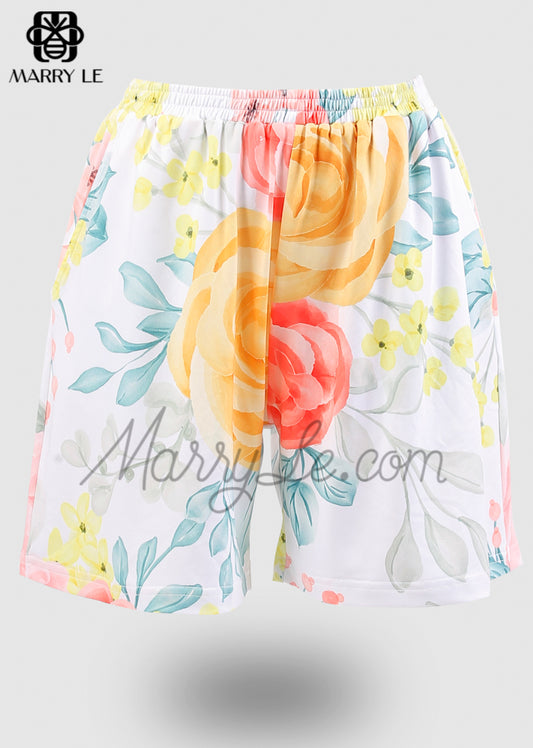 LARGE TROPICAL FLORAL WOMEN SHORT - MD512