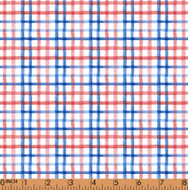 PP34 - US independence plaid fabric 4 printing 4.0