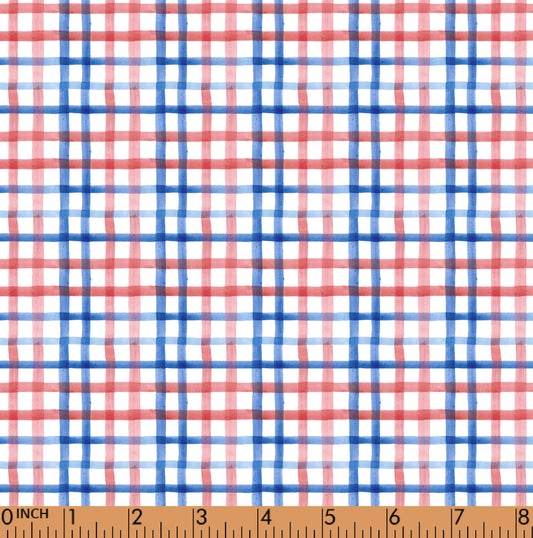 PP34 - US independence plaid fabric 4 printing 4.0