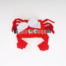 Red Crab Hair Bow HB 71