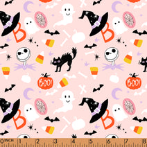 K362- cat, Boo pink knit printing 4.0