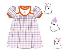 Girl Dress In Purple And Orange - DR3983