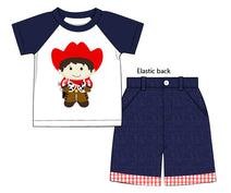 Western applique boy set - BC 827