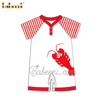 Shrimp applique boy shortall – BC 1048