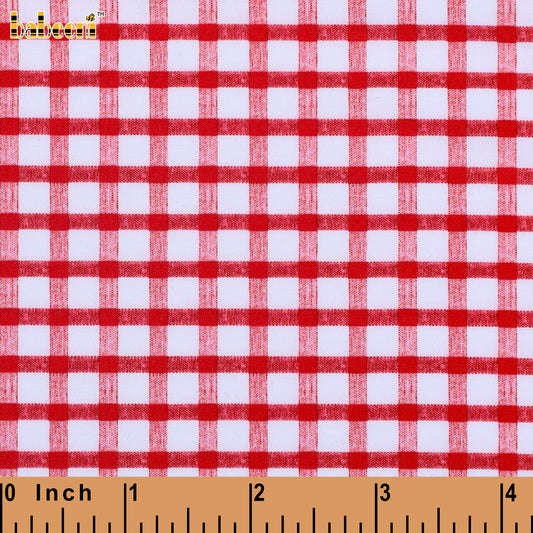 P4 - Red window pane 4.0 printing fabric