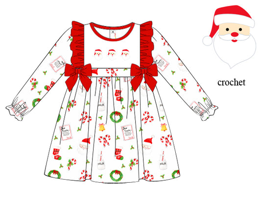 F127- Santa, Candy Cane pique printing 4.0
