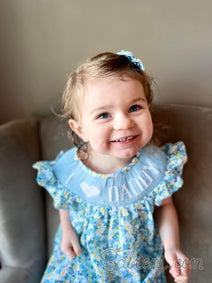 I love Daddy smocked dress