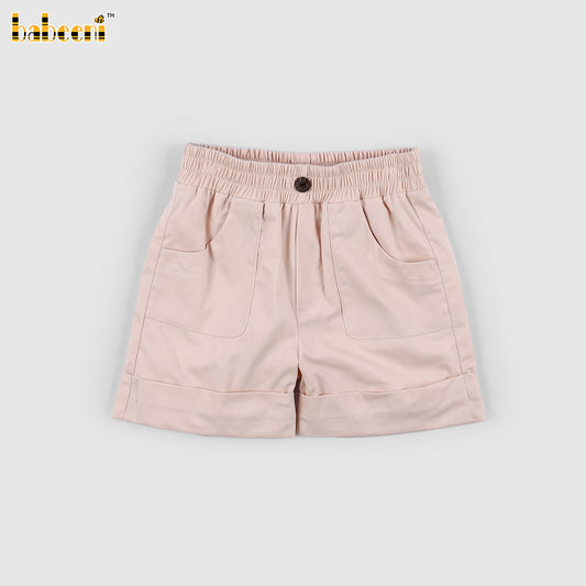 BC1470-Boys Khaki Classic Shorts