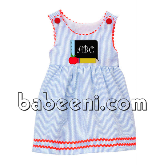 Nice school equipment applique dress - DR 2501