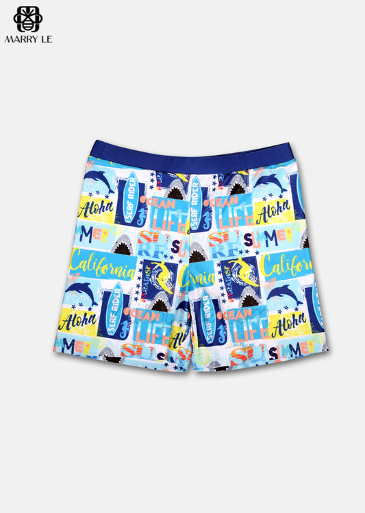 NICE OCEAN LIFE BOY SWIM SHORTS FOR DADDY - MD159