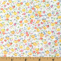 F15 - Yellow tiny floral fabric