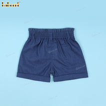 Blue Denim Short For Girl - BT90