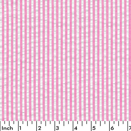 XM 3.0 - Hot pink medium stripe seersucker