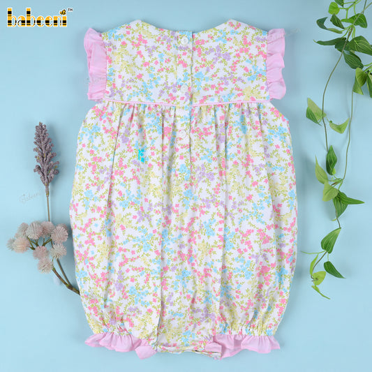 Floral Bubble With Pink Accent For Girl - DR3767