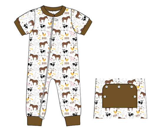 K348- farm animals knit printing 4.0