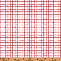 PP32 - US independence red plaid fabric 2 printing 4.0