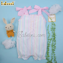 Lovely bunny hand smocked baby bubble – DR 3524