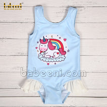 Girl happy pony swimwear with ruffle - FWG 25