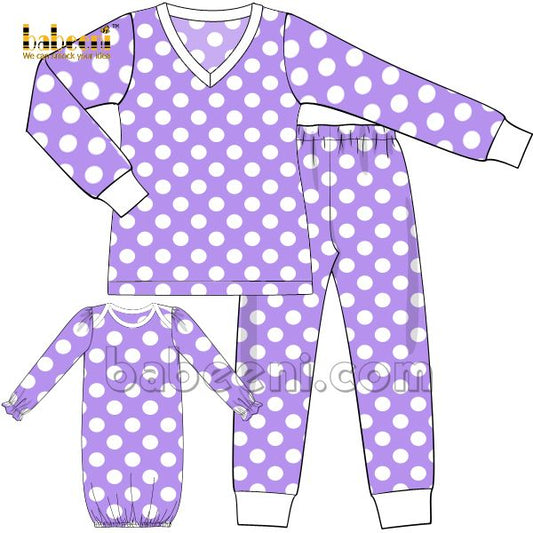 Lovely Mom Girl Lavender Outfit- MM 75