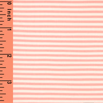 K282 -pale peach 3mm stripe knit printitng 4.0 fabric