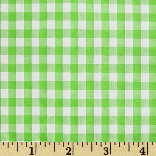 B38.0 - Light green check fabric