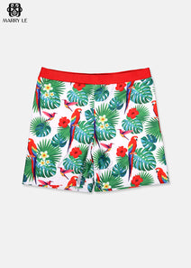 NICE TROPICAL PARROT BOY SWIM SHORTS FOR DADDY - MD153