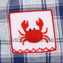 Crab smocked swim trunk - SW 392