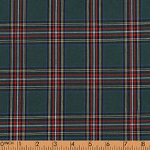 M50 - Green, red and yellow flannel plaid